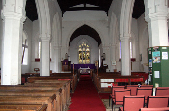 The interior looking east February 2010